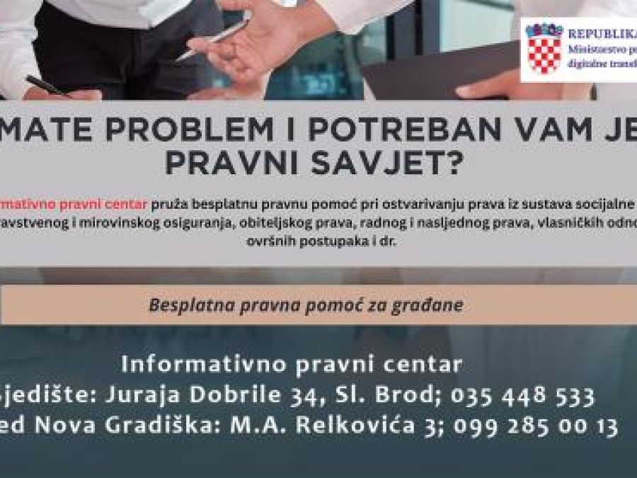Besplatna pravna pomoć u Požegi 12. prosinca 2025.
