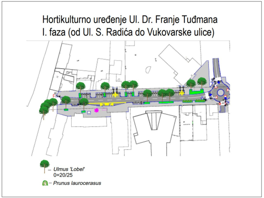 Supstitucija stabala u Ulici dr. Franje Tuđmana