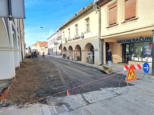 NASTAVAK RADOVA Intenzivirano uređenje križanja Sokolove i Ulice Matice hrvatske u Požegi