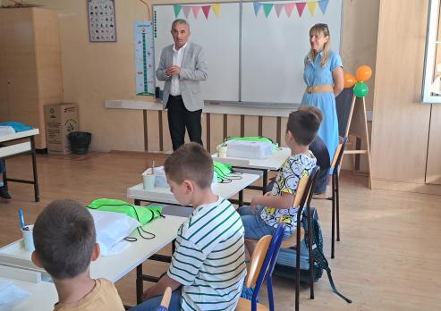 PRVI DAN ŠKOLE Gradonačelnik Miličević i zamjenica Martinek dočekali prvašiće i poželjeli im uspješnu školsku godinu