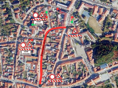 PROMETNA REGULACIJA Zbog sanacije asfalta zatvara se Županijska ulica u Požegi od 28. rujna do 5. listopada