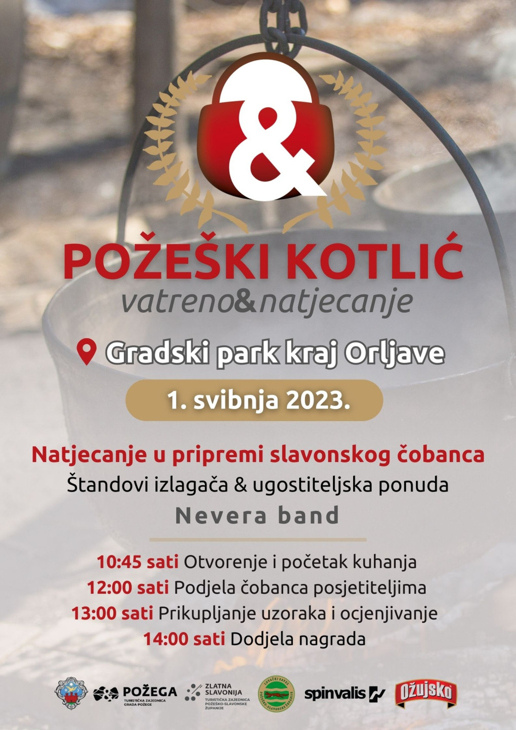 “Požeški kotlić” - tradicionalno natjecanje u kuhanju slavonskog čobanca - 1. svibnja 2023. - Gradski park pored Orljave