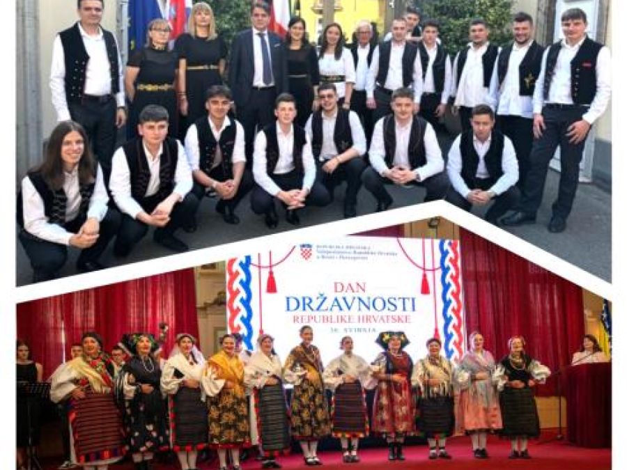 UZ DAN DRŽAVNOSTI RH Požeški folkloraši u Sarajevu, a požeški tamburaši u Düsseldorfu